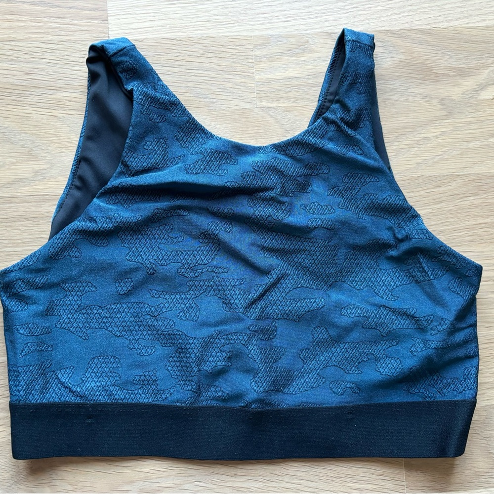 heroine sport teal camo bra